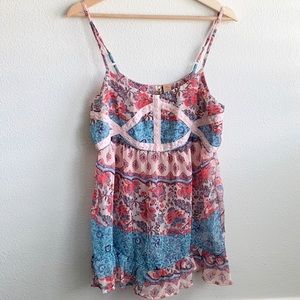 Eyeshadow Sheer Floral Tank Top